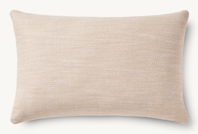 Overhead view of Corsica Outdoor Pillow Cover  - Solid - Lumbar 