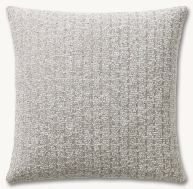 Overhead view of Nazaré Stitched Stripe Pillow - Square 
