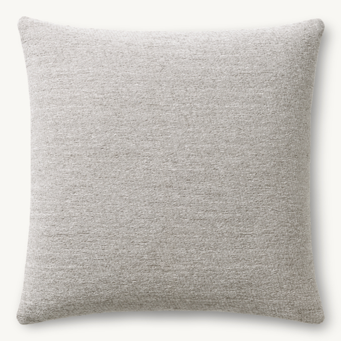 Overhead view of Nazaré Textured Solid Pillow - Square 