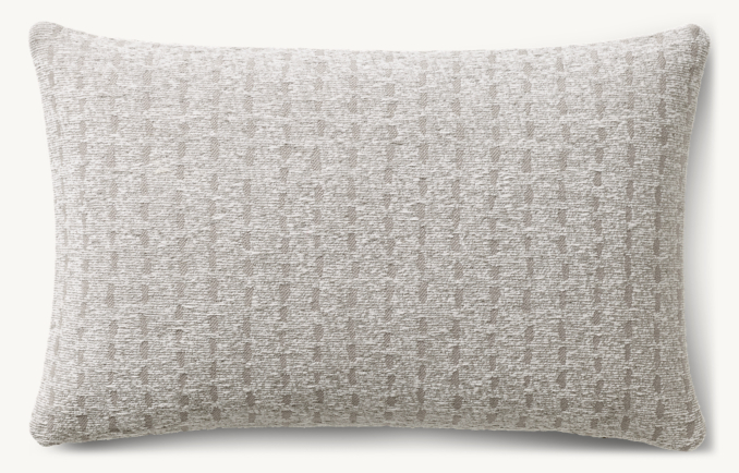Overhead view of Nazaré Stitched Stripe Pillow - Lumbar 