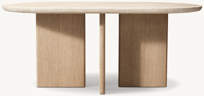 Vivian Cross-Base Rectangular Dining Table