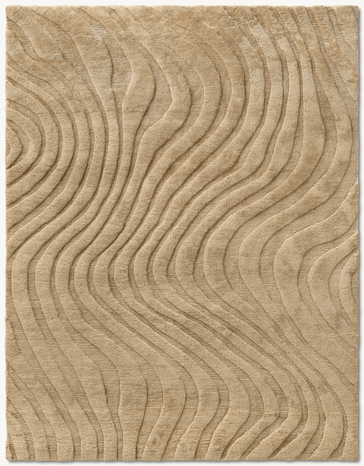 Vue en hauteur - Ansa - Tapis en laine - Blé
