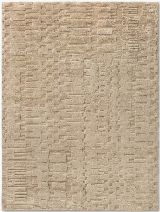 Overhead view of Taru Wool Rug - Made-To-Order - Round 
