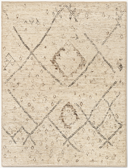 Vue en hauteur - Tamri - Tapis en laine - Sable