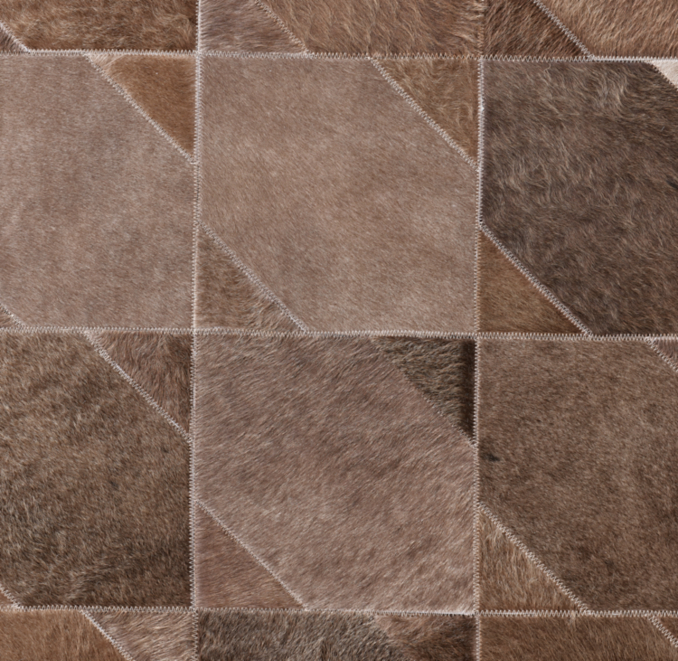 Detail view of Amaro Luxe Cowhide Rug 