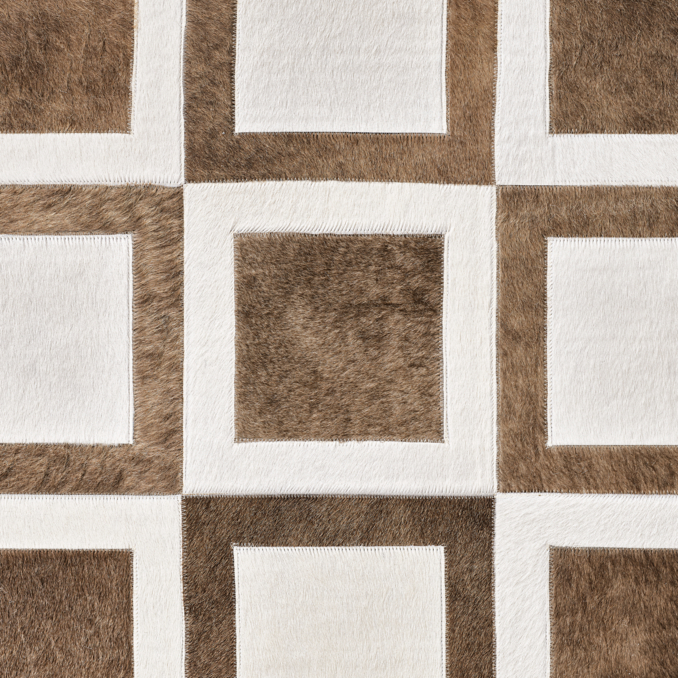 Detail view of Mateus Luxe Cowhide Rug 