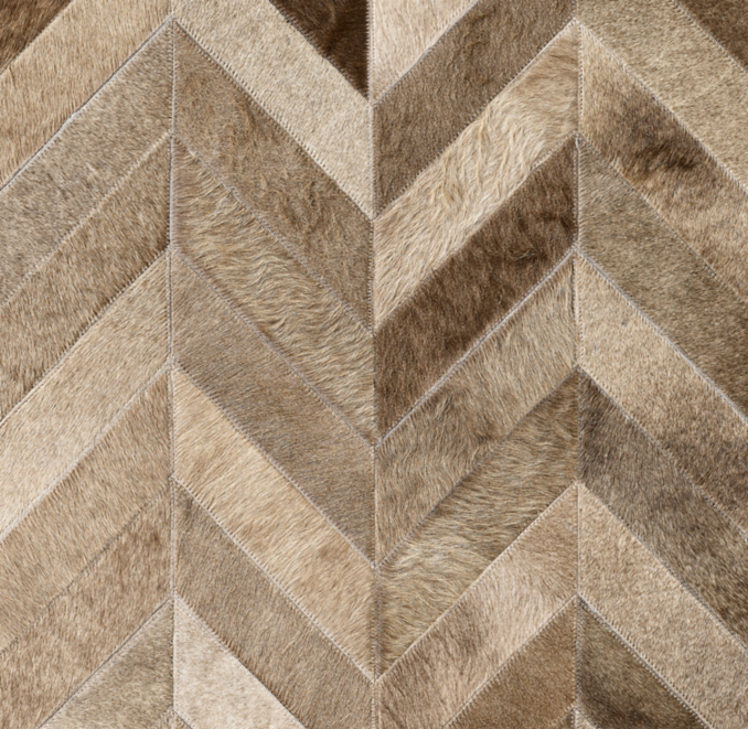 Velá Luxe Cowhide Rug - Made-to-Order - Round | RH