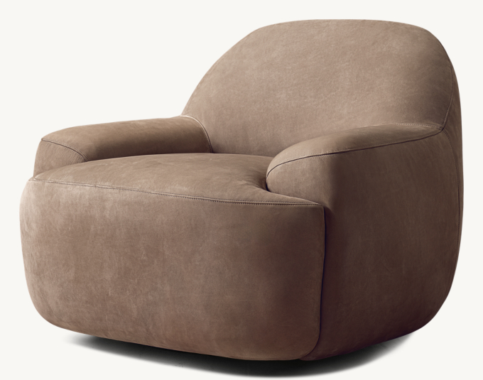 Botero Leather Swivel Chair