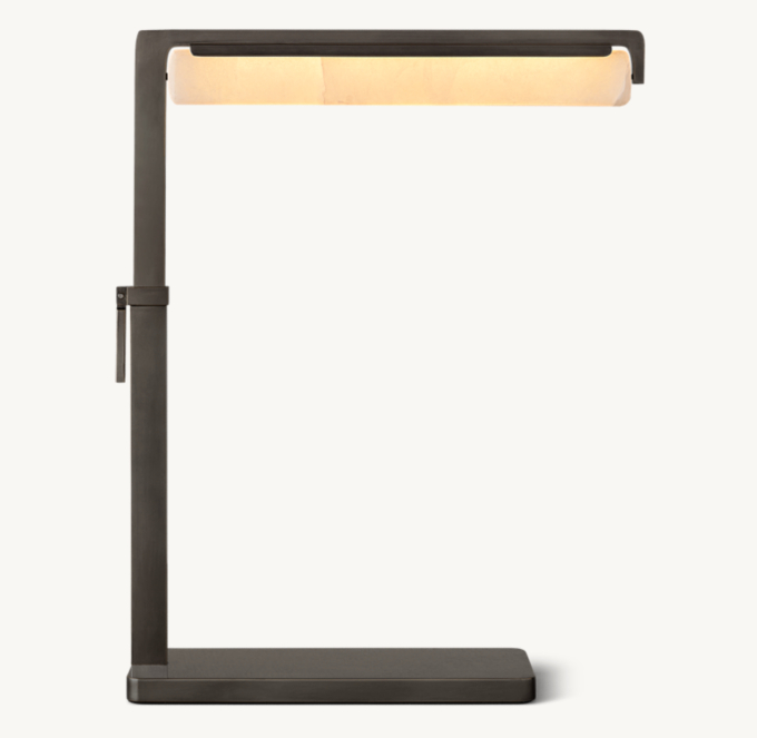 Audubon Alabaster Task Table Lamp