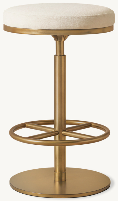Shown in Natural Performance Linen Weave with Brass finish.