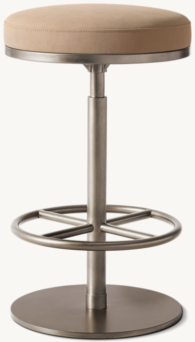 Shown in Latte Vegan Leather with Pewter finish.