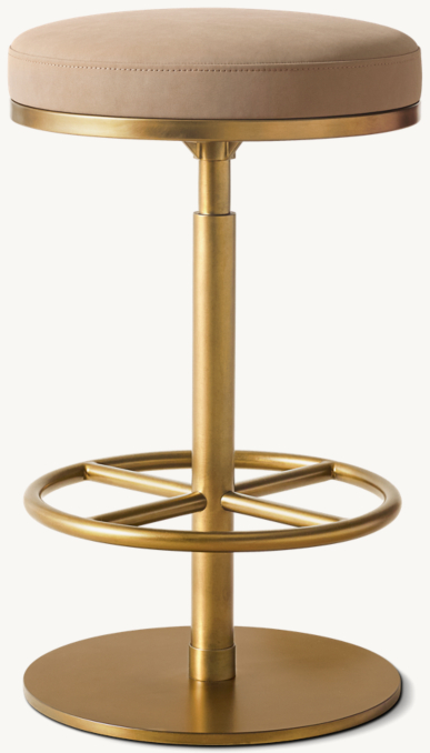 Shown in Latte Vegan Leather with Brass finish.