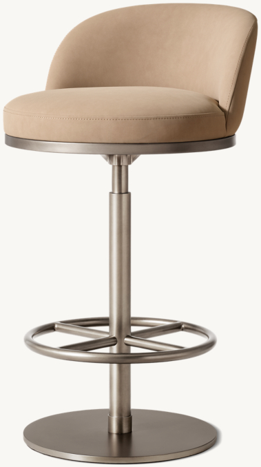 Shown in Latte Vegan Leather with Pewter finish.