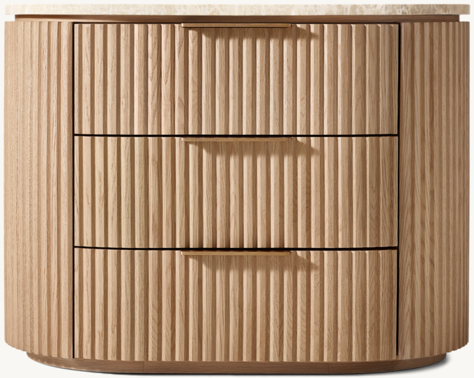 Byron Emperador Closed Nightstand
