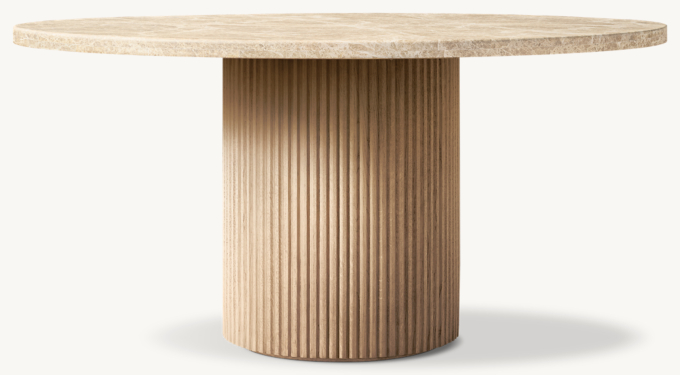 Byron Emperador Round Dining Table
