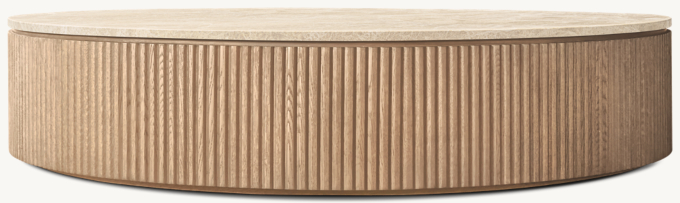 Byron Emperador Round Coffee Table