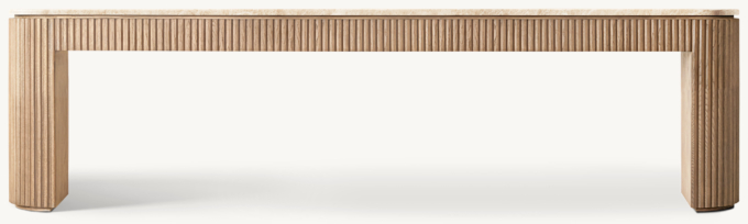 Byron Emperador Low Console Table