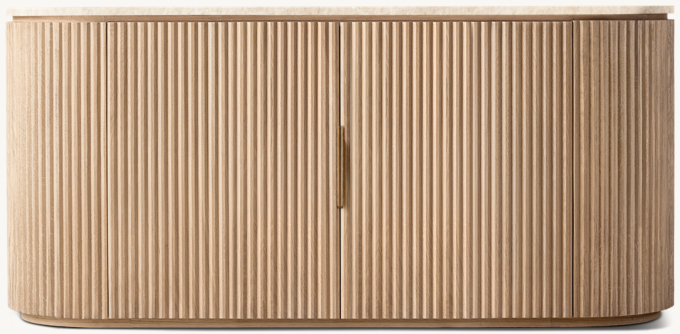 Byron Emperador Double-Door Media Console