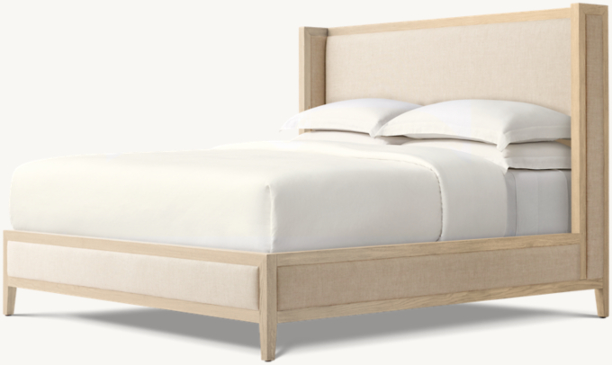 French Contemporary Fabric Shelter Bed