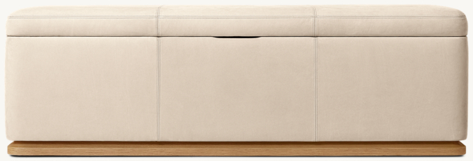 Ligné Leather End-of-Bed Storage Bench