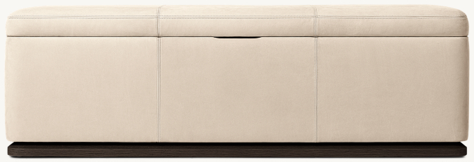 Ligné Leather End-of-Bed Storage Bench