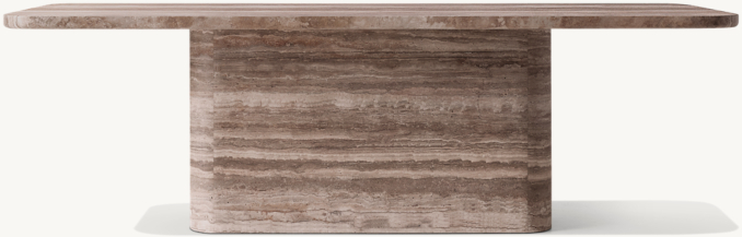 Shown in Silver Travertine.