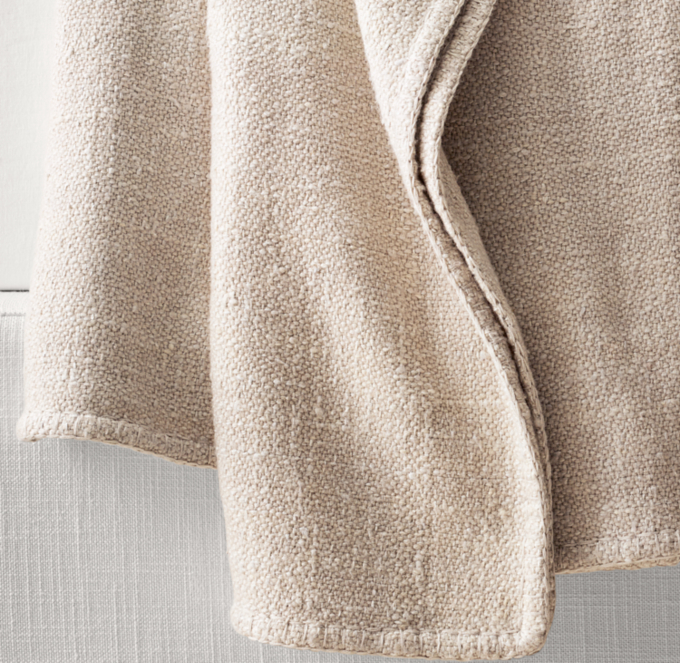 Nepalese Raw Silk & Merino Wool Throw