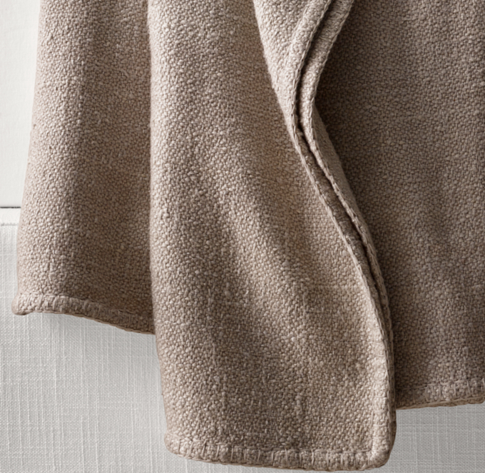 Nepalese Raw Silk & Merino Wool Throw