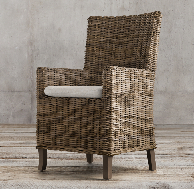 Handwoven Rattan Armchair