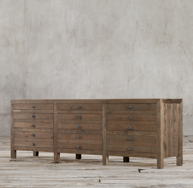 Printmaker S Media Console Restoration Hardware