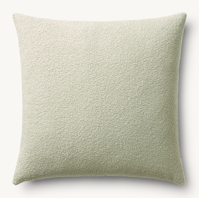 Overhead view of Performance Bouclé Pillow - Square 