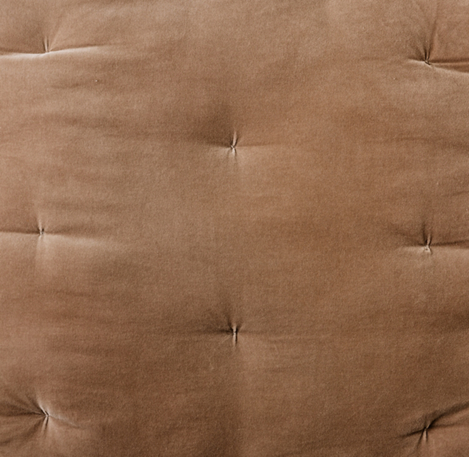 Overhead view of Washed Cotton Velvet Quilt Swatch