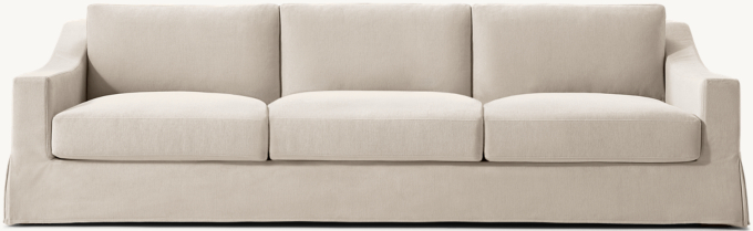 Modena Slipcovered Slope Arm 3-Seat Sofa