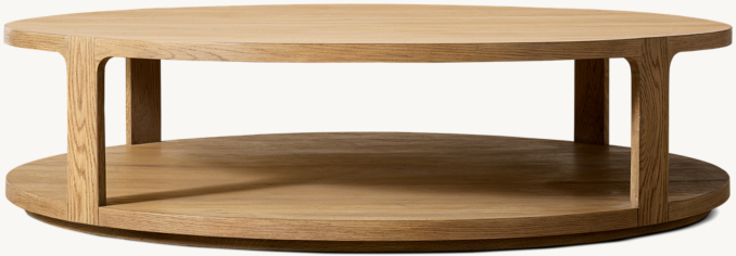 Cambria - Table basse ronde ouverte 