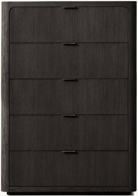 Cambria - Commode haute à 5 tiroirs