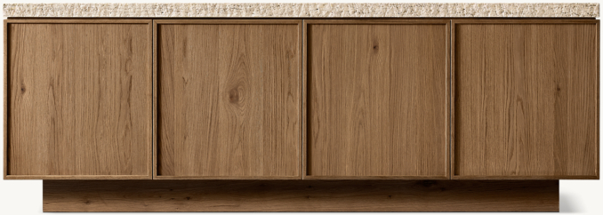 Shown in Brown Oak/Classico Travertine.