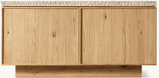 Front view of Lumi Double-Door Sideboard 