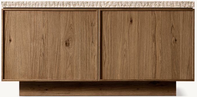 Front view of Lumi Double-Door Sideboard 