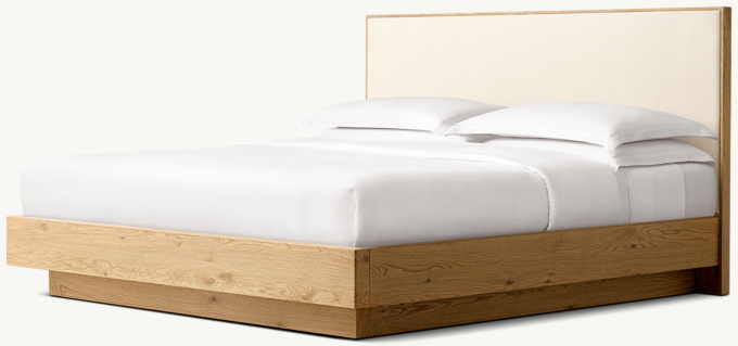 Lumi Fabric Panel Bed