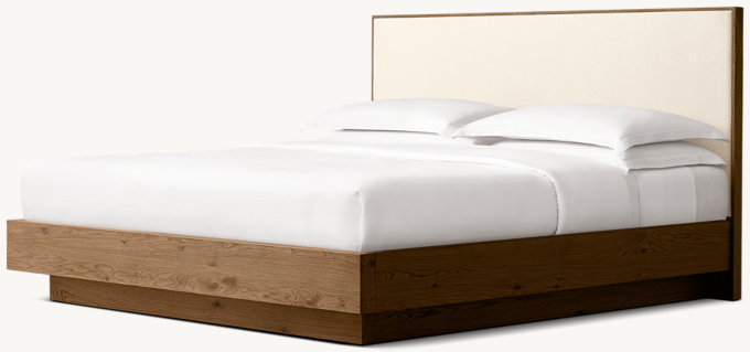 Lumi Fabric Panel Bed