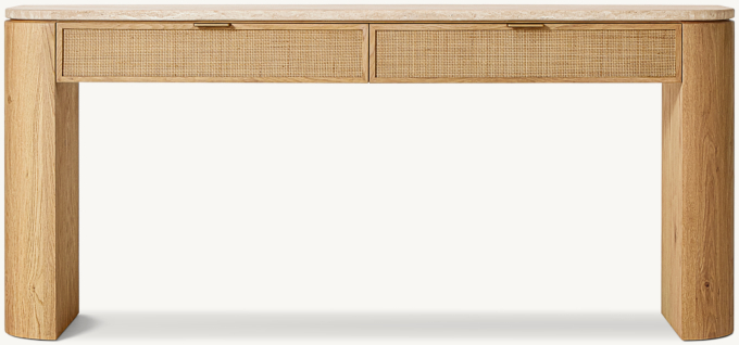 Mizu Console Table with Drawers