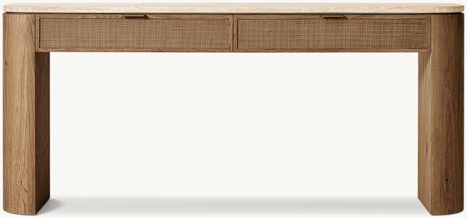 Mizu Console Table with Drawers