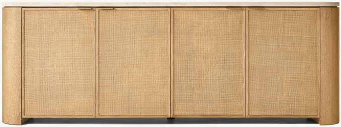 Shown in Light Oak/Classico Travertine.
