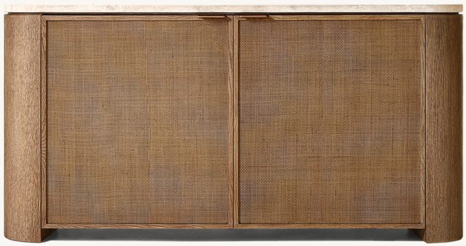 Front view of Mizu Double-Door Sideboard 