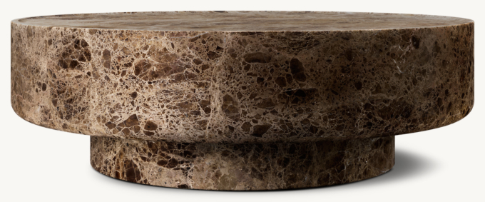 Vitolo Carved Round Coffee Table
