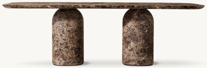 Cupola Carved Rectangular Dining Table