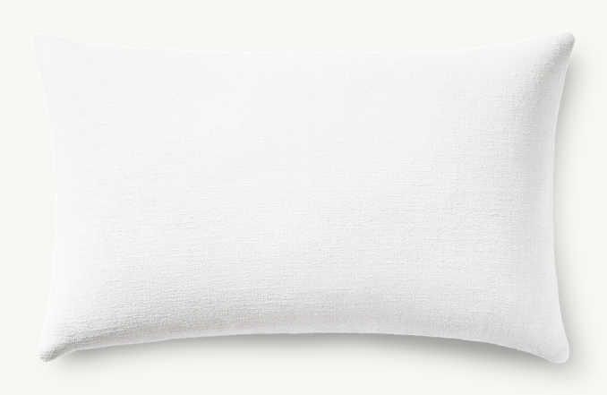 Overhead view of Performance Linen Weave Pillow - Lumbar 