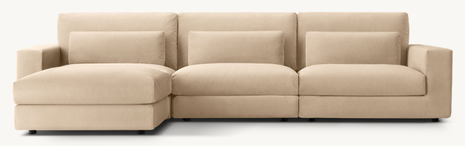 Original Lugano Modular 4-Piece Sofa-Chaise