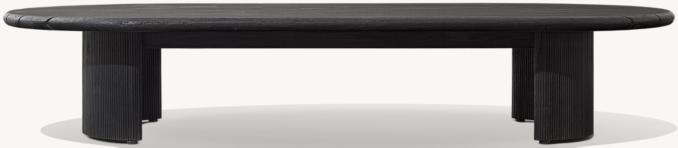 Striata Teak Rectangular Coffee Table