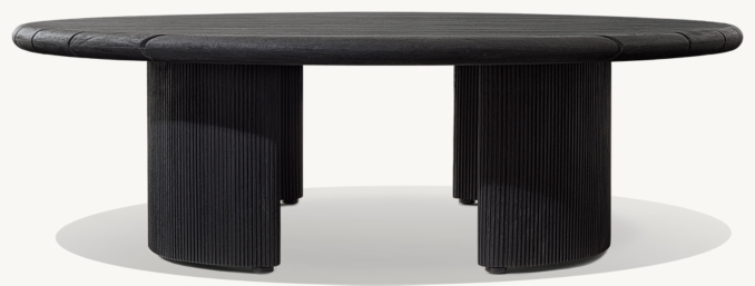 Striata Teak Round Coffee Table